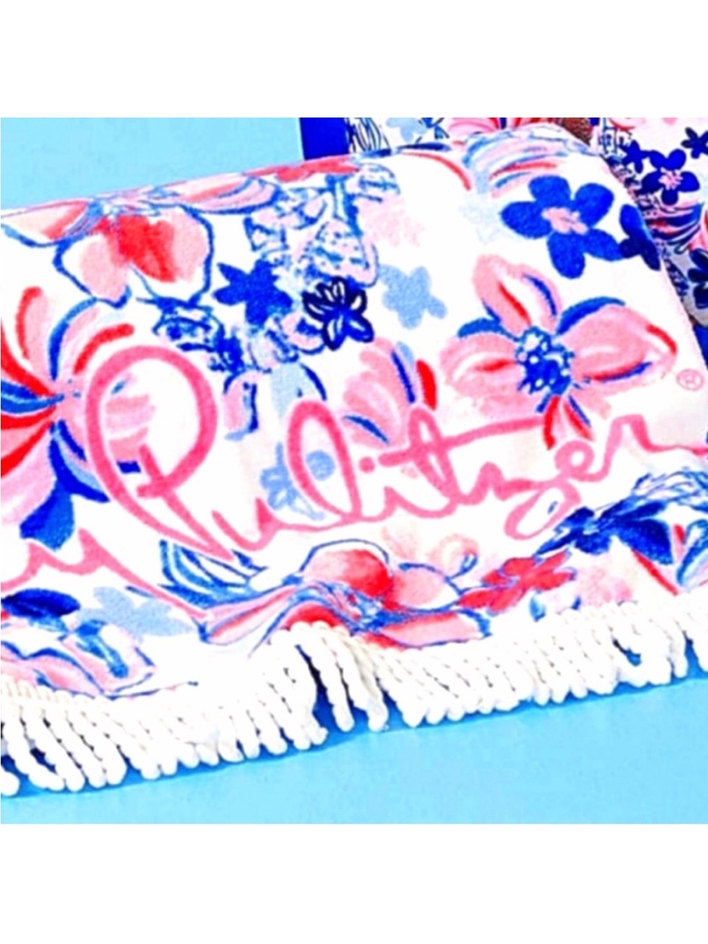 NWT Lilly Pulitzer Beach Towel Resort White Party Like A Lobstar